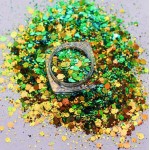 Paiete cu sclipici decor unghii Cameleon Shift Chunky HX05 Green Hunted-Bronz Paiete cu sclipici decor unghii Cameleon Shift Chunky HX05 Green Hunted-Bronz